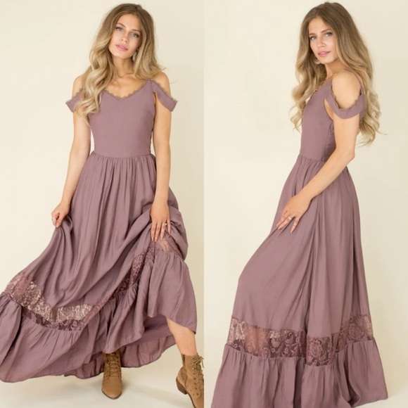 Joyfolie Dresses & Skirts - Joyfolie Mia Joy Coral Dress in Orchid Sz S